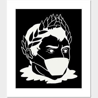 Caesar In Face Mask - Social Distancing Quarantine Drawing Posters and Art